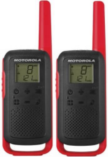 MOTOROLA TALKABOUT T62 TWIN-PACK + CHARGER RED