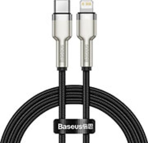 BASEUS CABLE CAFULE USB TYPE-C TO LIGHTNING 20W PD 1M BLACK