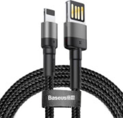 BASEUS CABLE CAFULE WORKING WITH LIGHTNING 2.4A 1M GREY/BLACK