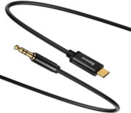 BASEUS CABLE YIVEN AUDIO M01 USB TYPE-C / MINI-JACK 3.5MM 1,2 M BLACK