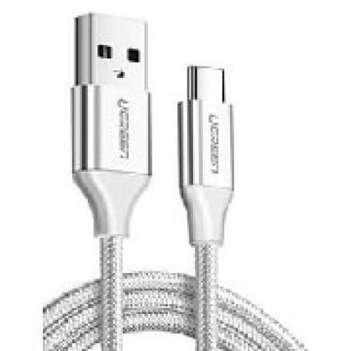 UGREEN CHARGING CABLE US288 TYPE-C SILVER 2M 60133 3A
