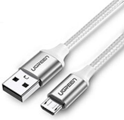 UGREEN CHARGING CABLE US290 MICRO USB SILVER 1M 60151 2A