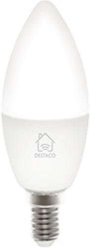 DELTACO SH-LE14W SMART HOME ΛΑΜΠΑ LED E14 WIFI 5W 2700K-6500K DIMMABLE ΛΕΥΚΗ