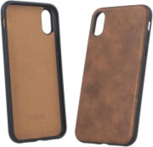 FOREVER PRIME LEATHER BACK COVER CASE FOR SAMSUNG GALAXY S9 BROWN