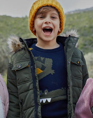 Βαμβακερό πουλόβερ με σχέδιο για αγόρι | ΜΑΡΕΝ