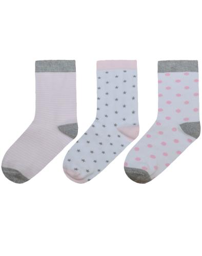 Σετ 3 ζεύγη κάλτσες για κορίτσι | ΠΟΥΑ