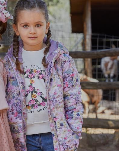 Μπλούζα φούτερ με τύπωμα για κορίτσι | ΕΚΡΟΥ