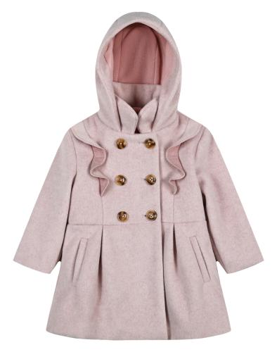 Παλτό με δύο σειρές κουμπιά για κορίτσι | ΡΟΖ