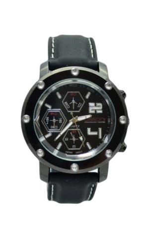 Γυναικείο ρολόϊ με λουράκι σιλικόνης K81214-BLACK