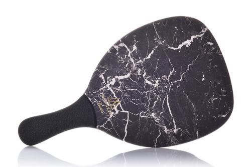 Ρακέτα Παραλίας MORSETO FASHION Marble Black με Μαύρη Ίσια Λαβή