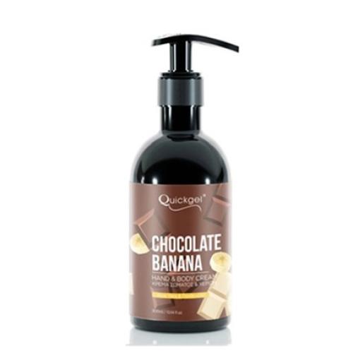 Quickgel Chocolate Banana Ηand & Body Cream 300ml