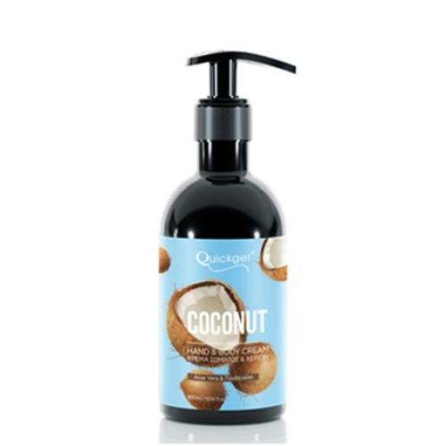 Quickgel Coconut Ηand & Body Cream 300ml