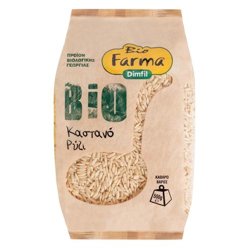 Ρύζι Καστανό Βιολογικό Bio Farma (500 g)