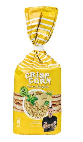 Ρυζογκοφρέτες Καλαμποκιού με Γεύση Τυρί Βασιλικός Crisp Corn (130g)