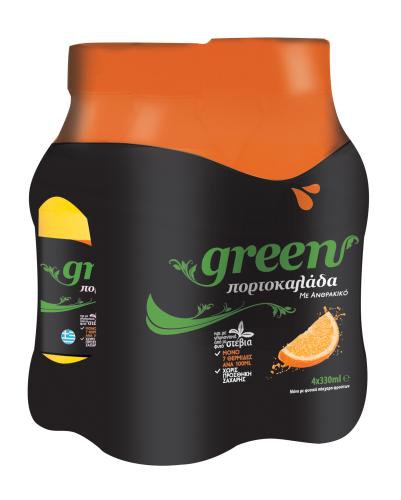 Πορτοκαλάδα Green (4x330 ml)