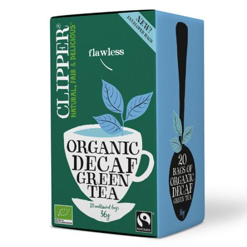 Βιολογικό Πράσινο Τσάι χωρίς καφεΐνη Clipper 20 τμχ (36g)