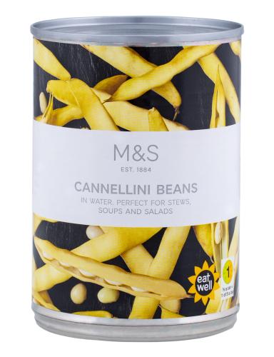 Φασόλια cannelini σε νερό Marks & Spencer (400 g)