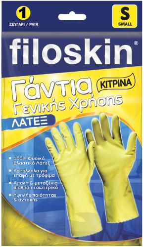 Γάντια Γενικής Χρήσης & Κουζίνας Κίτρινα M Filoskin (1 ζευγάρι)