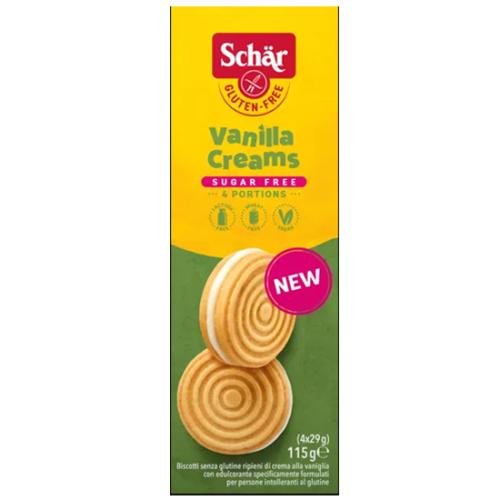 Μπισκότα Vanilla Creams Schar (115g)