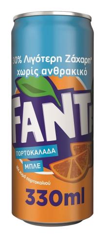 Πορτοκαλάδα Χωρίς Ανθρακικό Κουτί Fanta (330 ml)