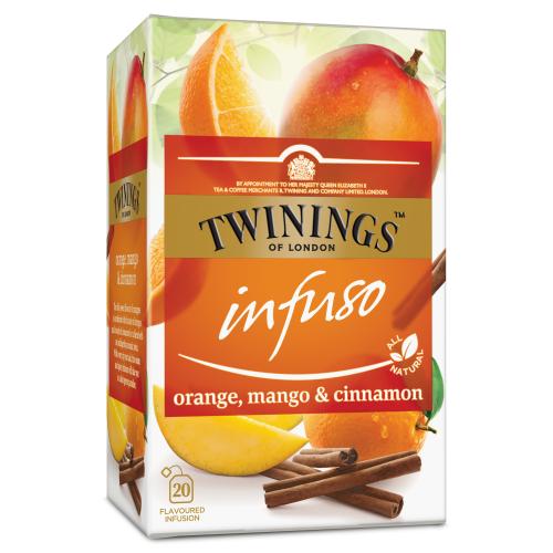 Αφέψημα με πορτοκάλι, μάνγκο & κανέλλα Twinings (20 φακ x 2 g)