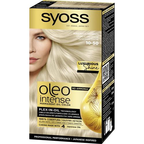 Βαφή Μαλλιών Κατάξανθό σαντρέ 10-50 Oleo Syoss (115 ml)