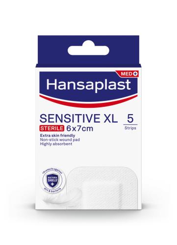 Επιθέματα Sensitive XL 6x7εκ Hansaplast (5 λωρίδες)