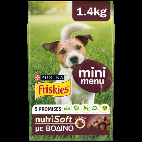 Friskies Mini Menu nutrisoft βοδινό (1,4 kg)