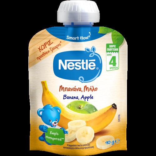 Φρουτοπολτός Μπανάνα Μήλο Nestle (90 g)