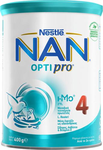 Γάλα 4ης Βρεφικής Ηλικίας σε Σκόνη NAN 4 Optipro Nestle (400g)