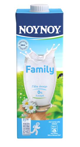 Γάλα Υψηλής Θερμικής Επεξεργασίας Family 0% λιπαρά ΝΟΥΝΟΥ (1lt)
