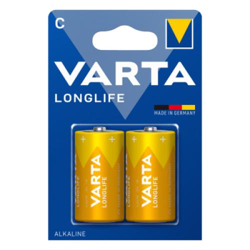 Μπαταρίες Αλκαλικές Long Life C Varta (2τεμ)