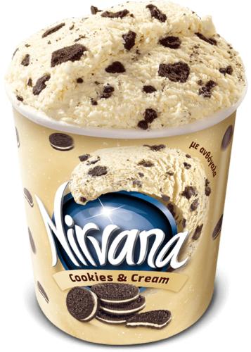 Παγωτό Cookies and Cream Nirvana (850 ml)