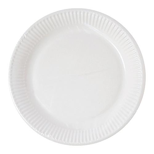 Πιάτα Χάρτινα Βιοδιασπώμενα Μεγάλα Λευκά Decorata (10τεμ)