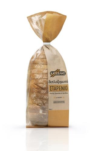 Ψωμί Σταρένιο Διπλοζυμωτό σε Φέτες Κατσέλης (500g)