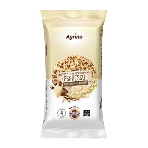 Ρυζογκοφρέτα με λευκή σοκολάτα & espresso Agrino (60g)