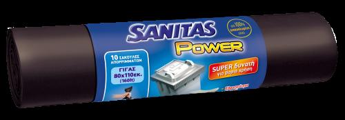 Σακούλες απορριμάτων γίγας Power Sanitas (10τεμ)