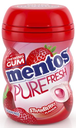 Τσίχλες Φράουλα Pure Fresh Mentos (18g)