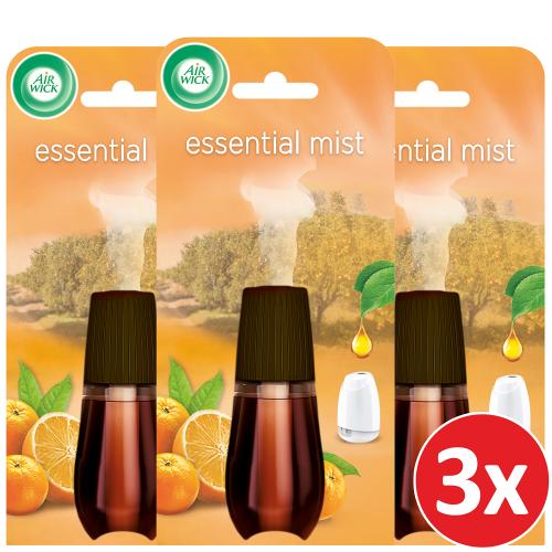 Ανταλλακτικό Essential Mist με άρωμα Μανταρίνι & Πορτοκάλι Airwick (3x20ml) τα 3τεμ -20%