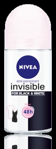 Αποσμητικό Roll On Black & White Clear Invisible Nivea Deo (50 ml)