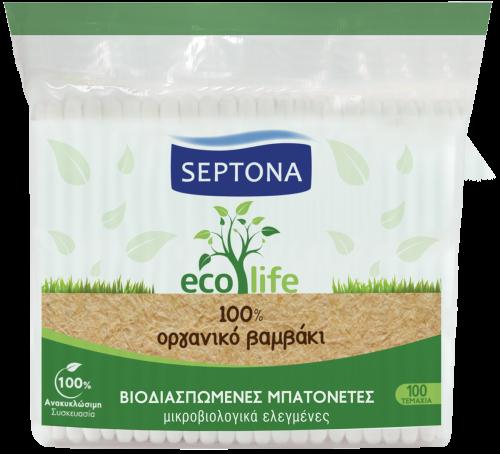 Βιοδιασπώμενες Μπατονέτες Eco Life Septona (100τεμ)