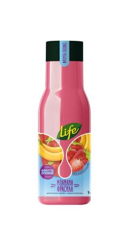 Χυμός Φράουλα, Μπανάνα Life Fresh (1 L)