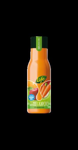 Χυμός Μήλο, Πορτοκάλι, Καρότο Life Fresh (400 ml)