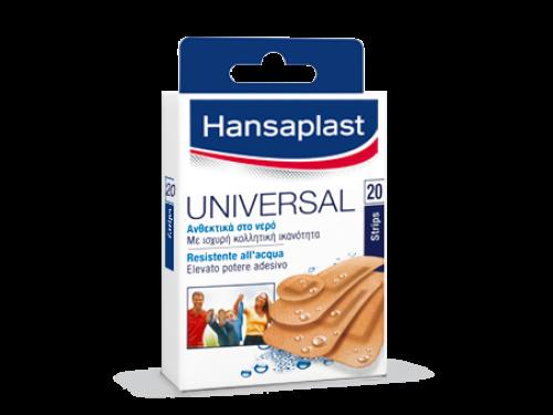 Επιθέματα Universal Αδιάβροχα Hansaplast (20 λωρίδες/ 4 μεγεθών)