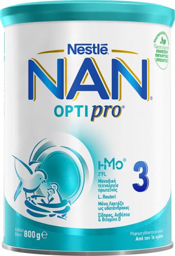 Γάλα 3ης Βρεφικής Ηλικίας σε Σκόνη NAN Optipro 3 Nestle (800 g)