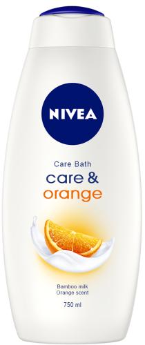 Κρεμώδες Αφρόλουτρο Care & Orange Nivea (750 ml)