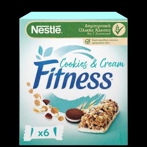 Μπάρες Δημητριακών Fitness Cookies & Cream Nestle (6x23.5 g)