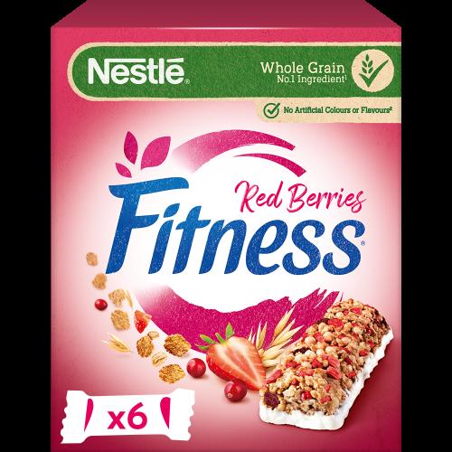Μπάρες Δημητριακών Fitness Red Berries Nestle (6 x 23.5 g)