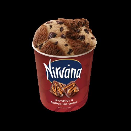 Παγωτό Brownies & Salted Caramel Nirvana (470 ml)