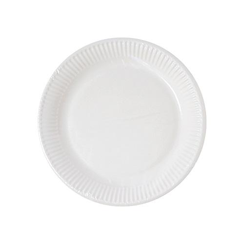 Πιάτα Χάρτινα Βιοδιασπώμενα Μικρά Λευκά Decorata (10τεμ)